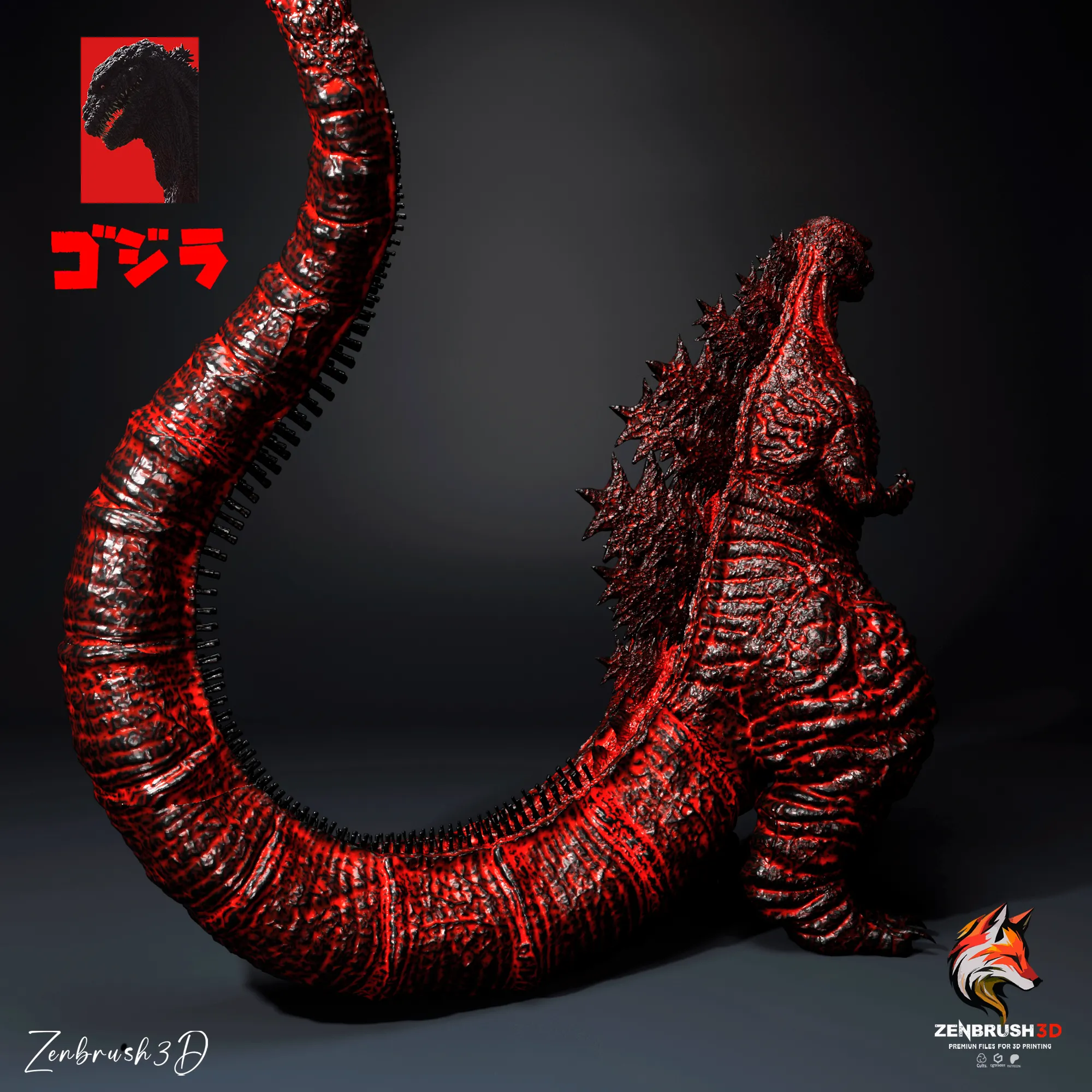 SHIN GODZILLA IMPRESIÓN 3D