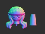 Sprunki Aurelia STL file 3D Model Character Fanart-1