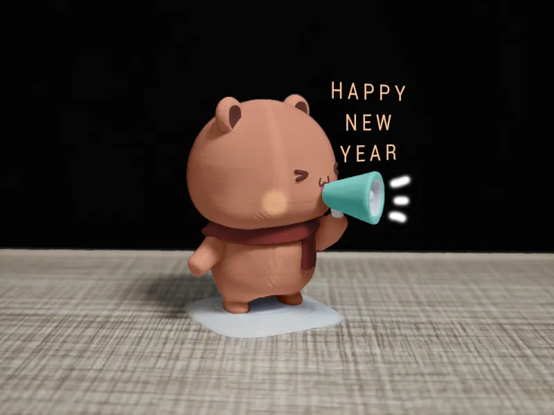 Couple Bear-scarf_Take the horn_bubu