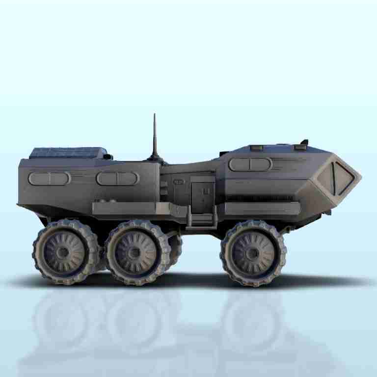 All-terrain SF vehicle on wheels 13 - sci-fi science fiction | 3D ...