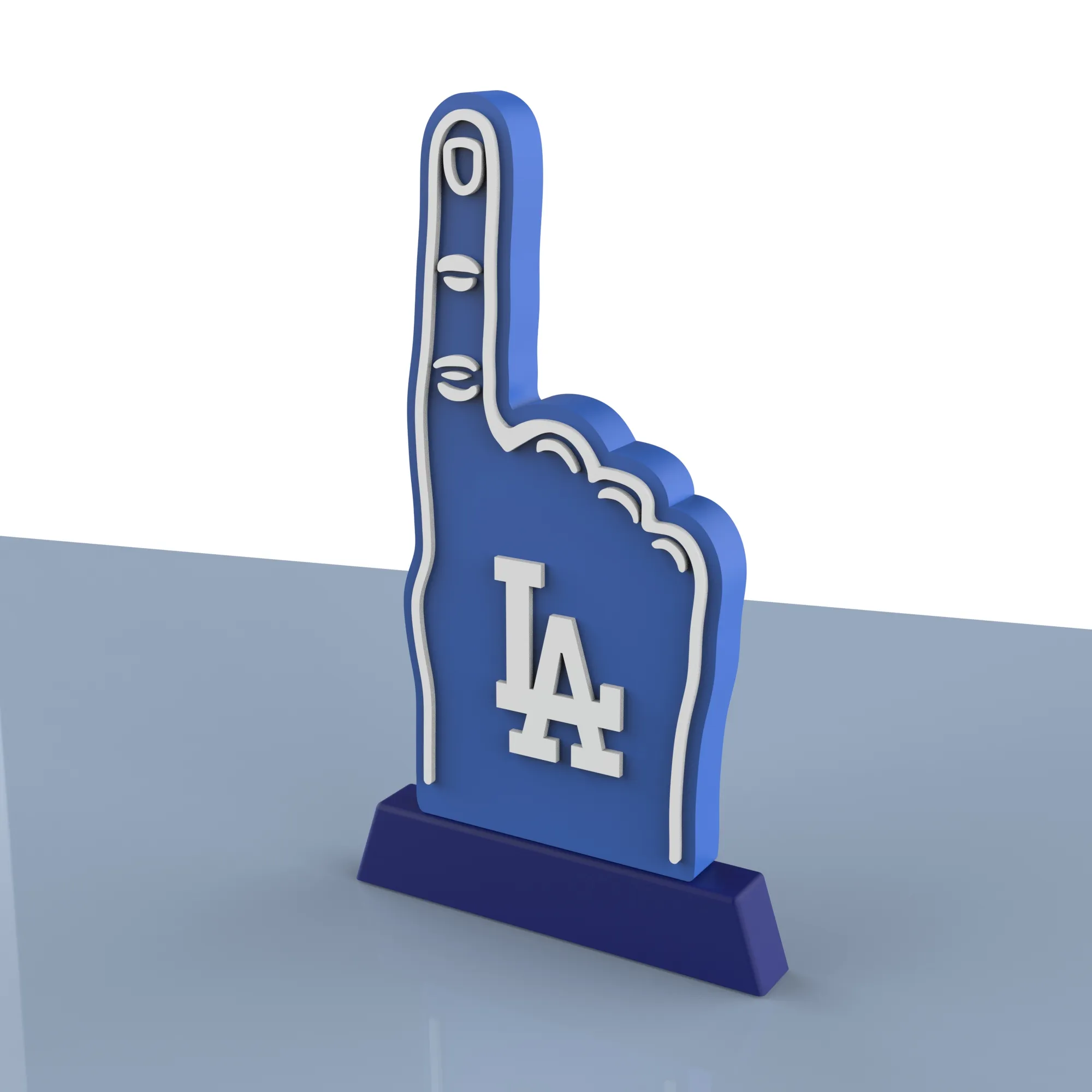 Los Angeles Dodgers Foam Finger Display, Sports Collection