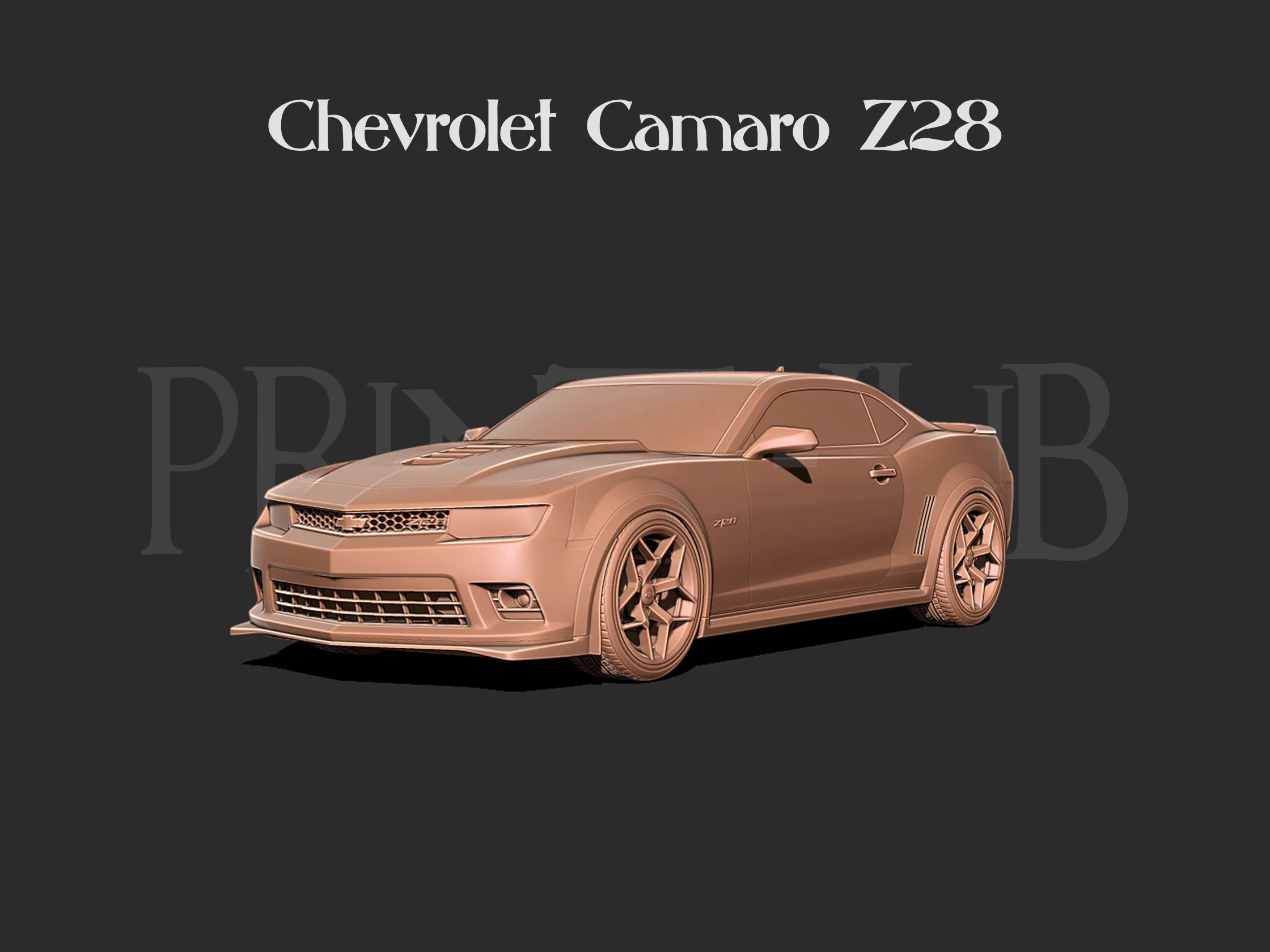 Chevrolet Camaro Z28 3D Print model | 3D models download | Creality Cloud