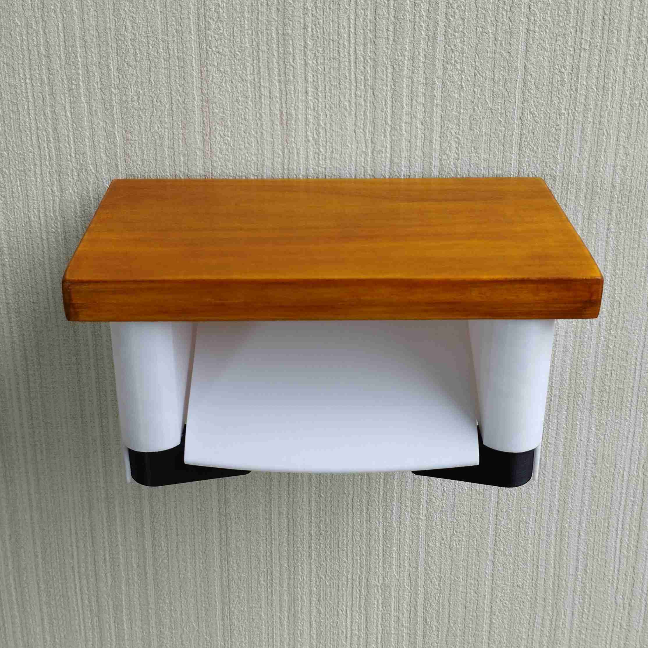 Yet Another Quick Change Toilet Paper Roll Holder Shelf 3D models