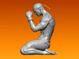 Muay thai fighter model - 3D print-1