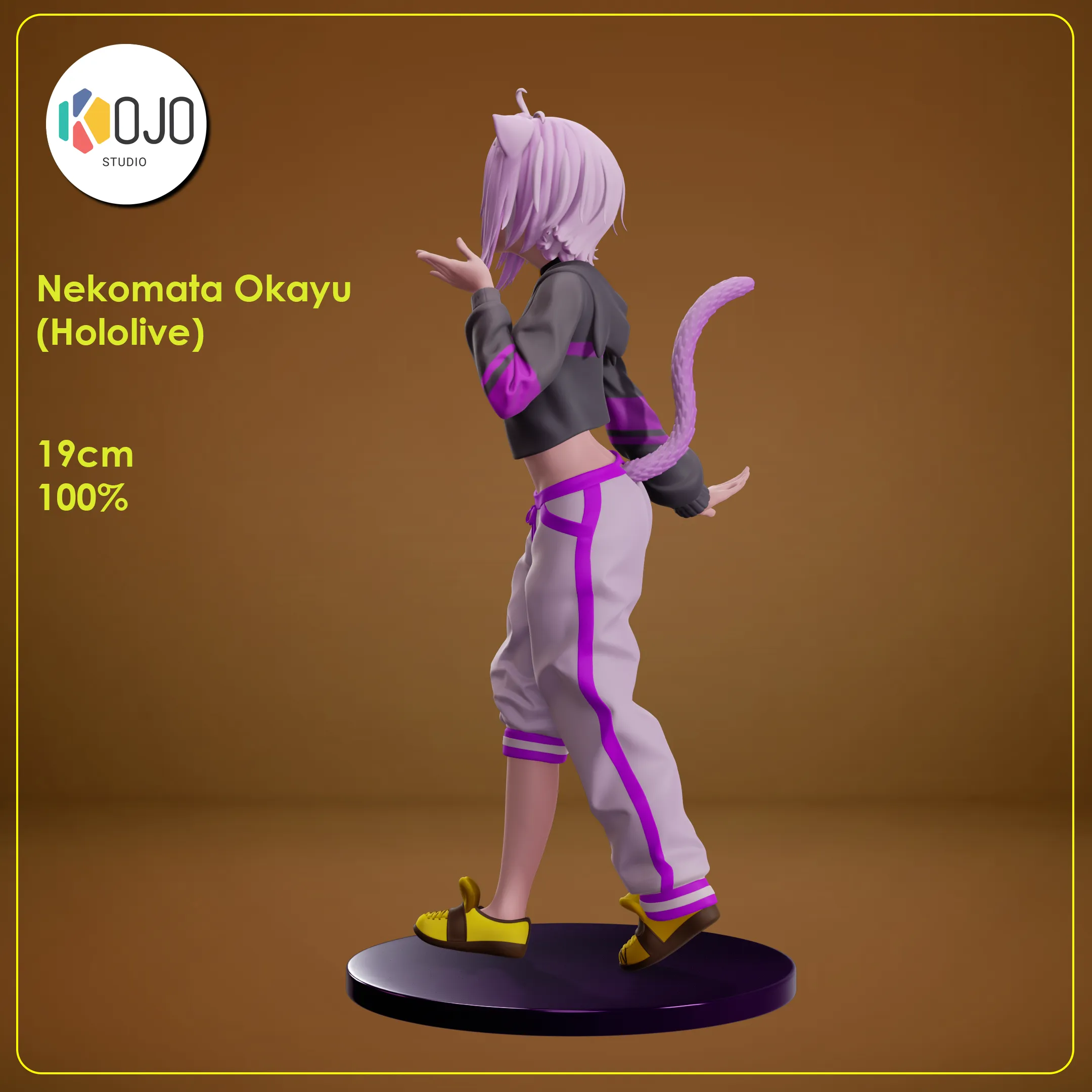 Nekomata Okayu - Hololive Vtuber Figure for 3D printing