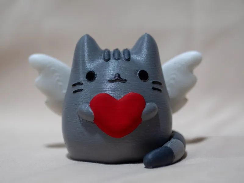 Angelic Pusheen with Heart (Support Free)