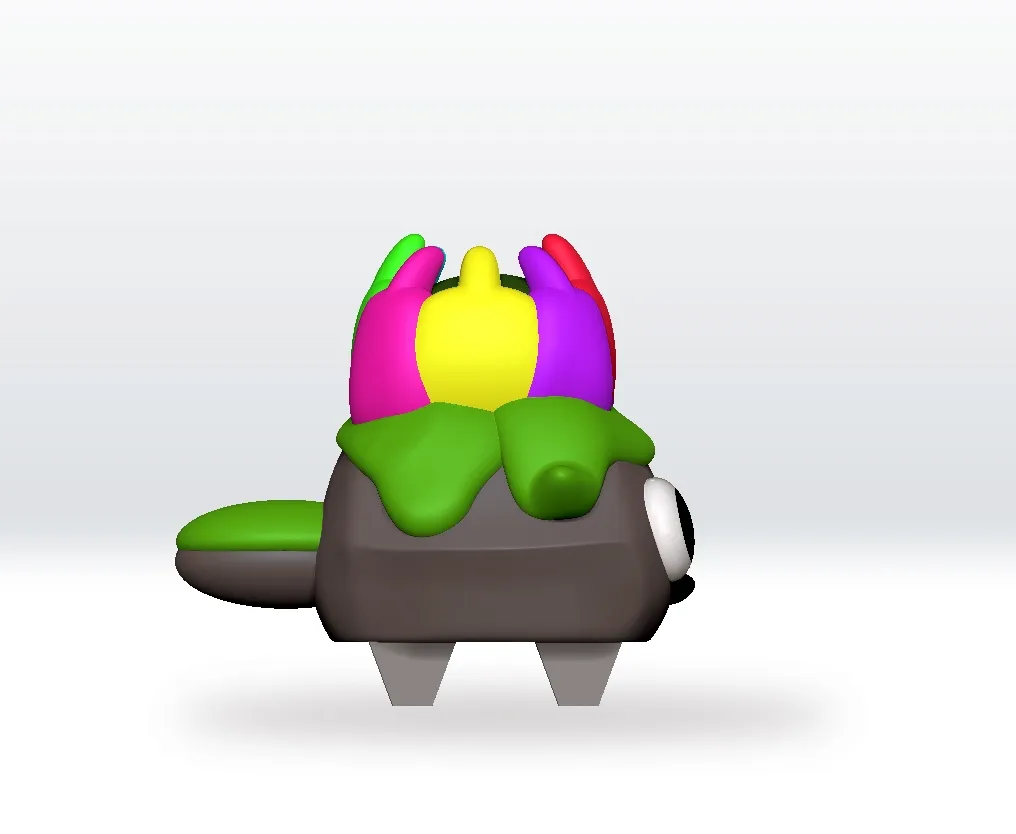 Dandys World Loyal Bud Pebble STL 3D Model Character Fanart