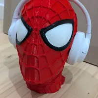 Spiderman Head Statue Headphone Stand-1