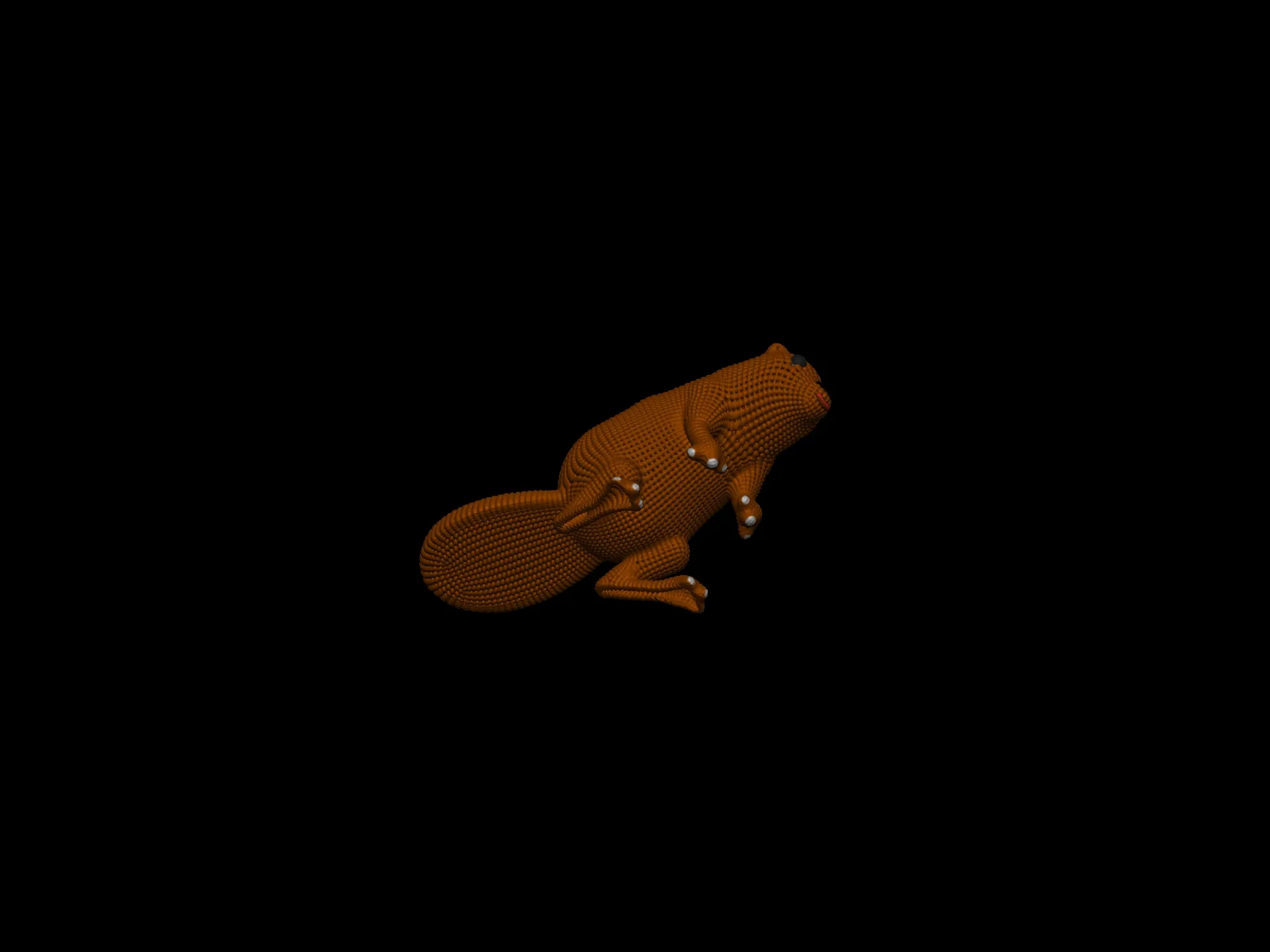 Cute Net Beaver Miniature
