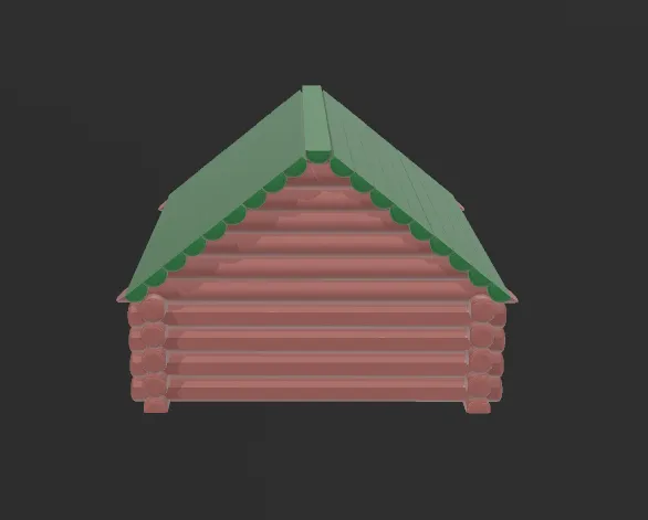 Lincoln log  style cabin v1