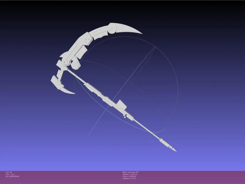 RWBY Ruby Rose Crescent Rose Movable Template