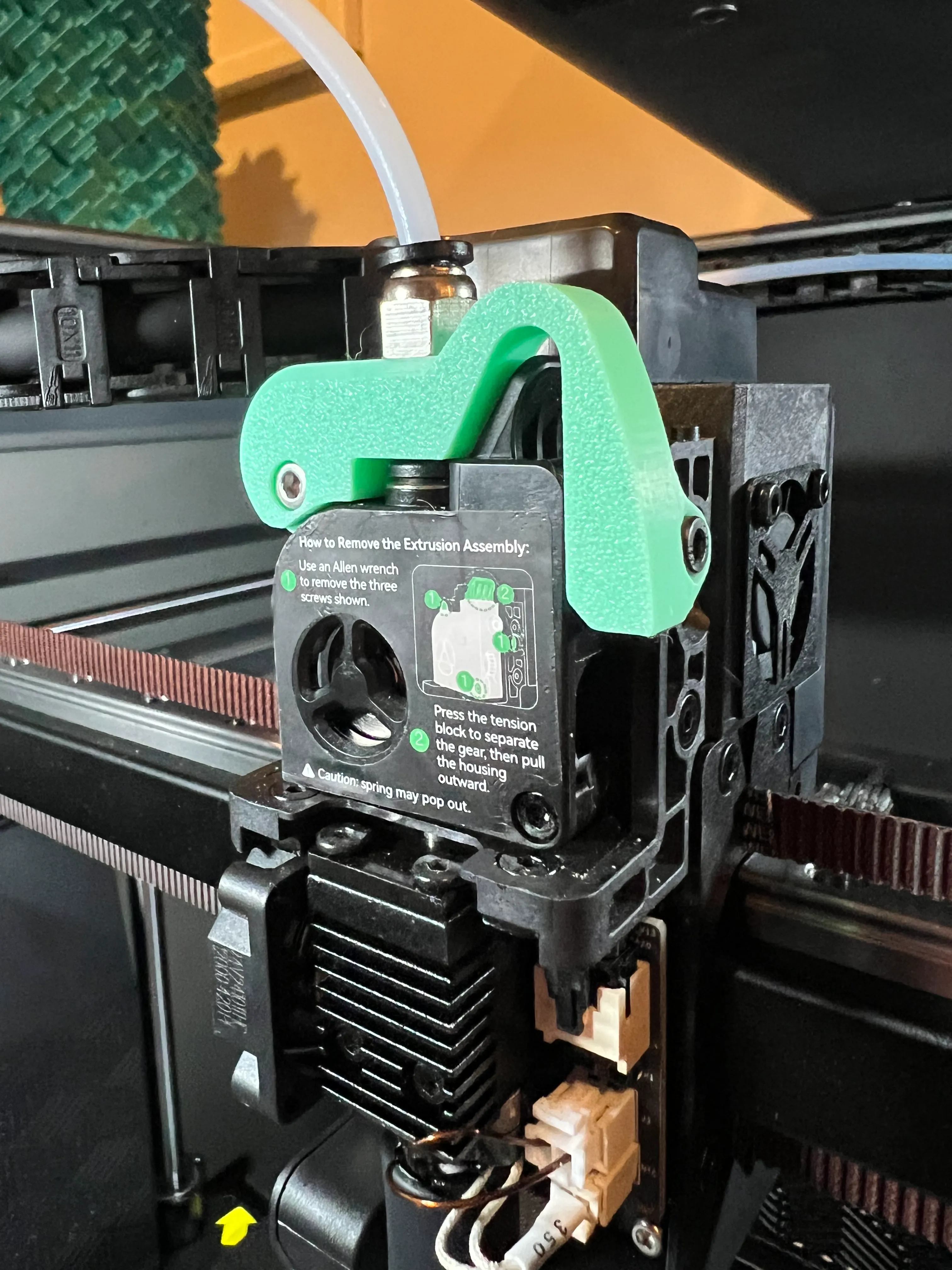 Creality K2 Plus Extruder PTFE M10 Pneumatic Mount