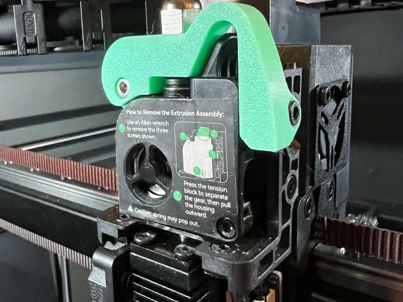Creality K2 Plus Extruder PTFE M10 Pneumatic Mount
