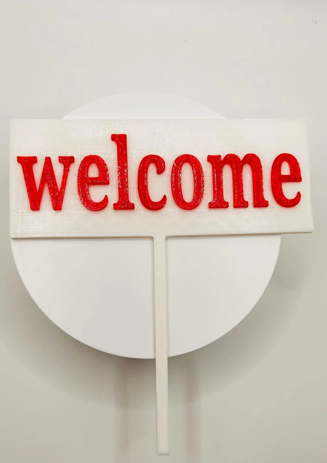 welcome sign 2 colors | 3D models download | Creality Cloud