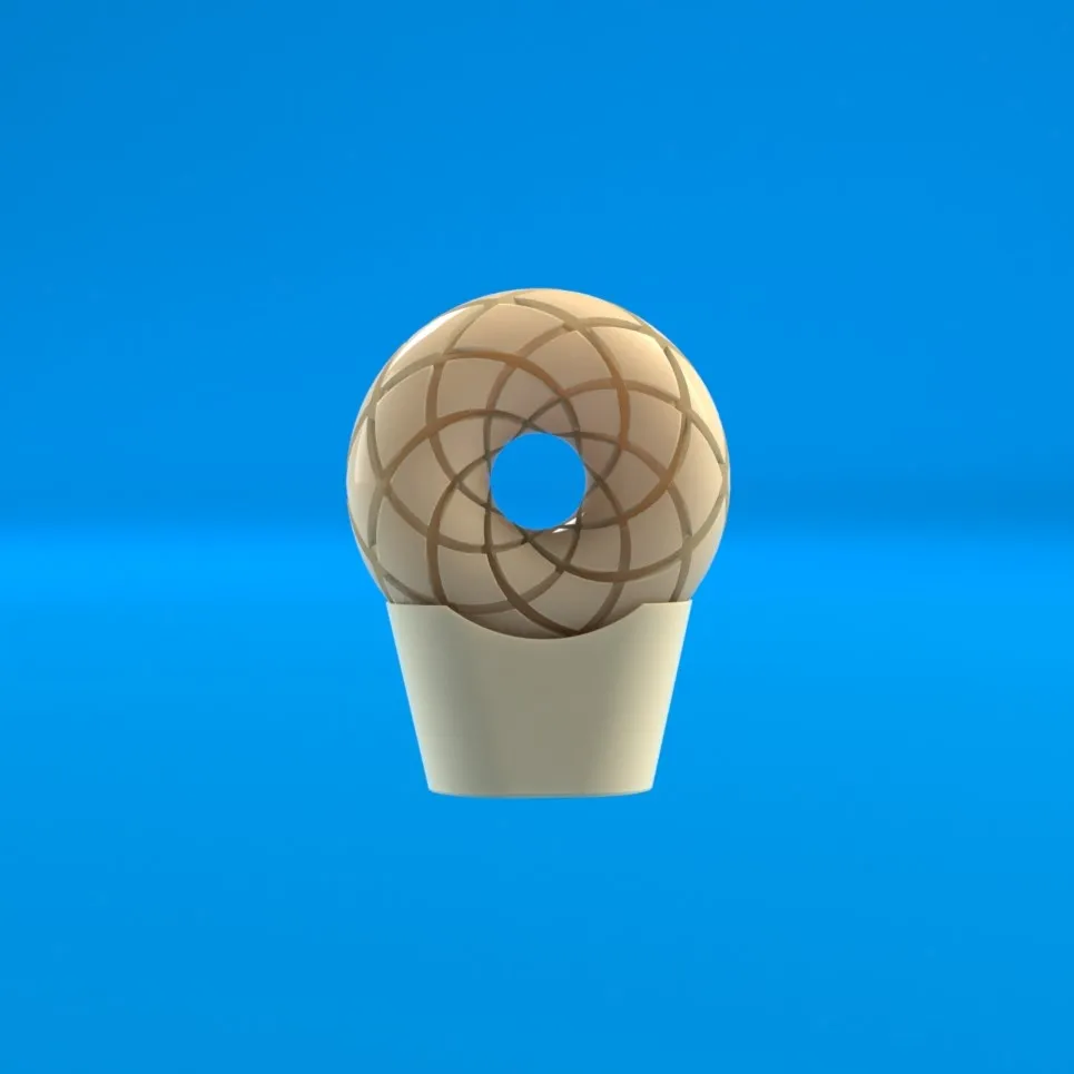 FAMÍLIA BOBIN TORUS PARA IMPRESSÃO 3D EM RESINA - 140 X 140 X 52,5 M