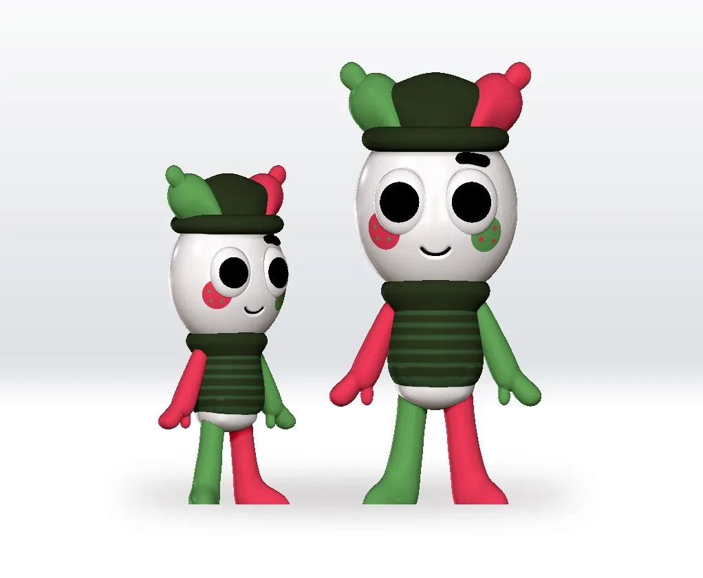 Dapperly Festive Looey STL file 3D Model Dandy's World STL