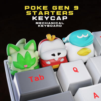 Poke Gen 9 starters - Keycaps Collection - Mechanical keyboa