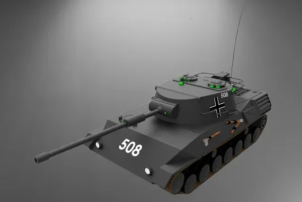 Leopard 1 Battle Tank 3D Printing STL File