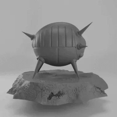 NAVE ESPACIAL DE KATATZ DRAGONBALL Z + BASE-1
