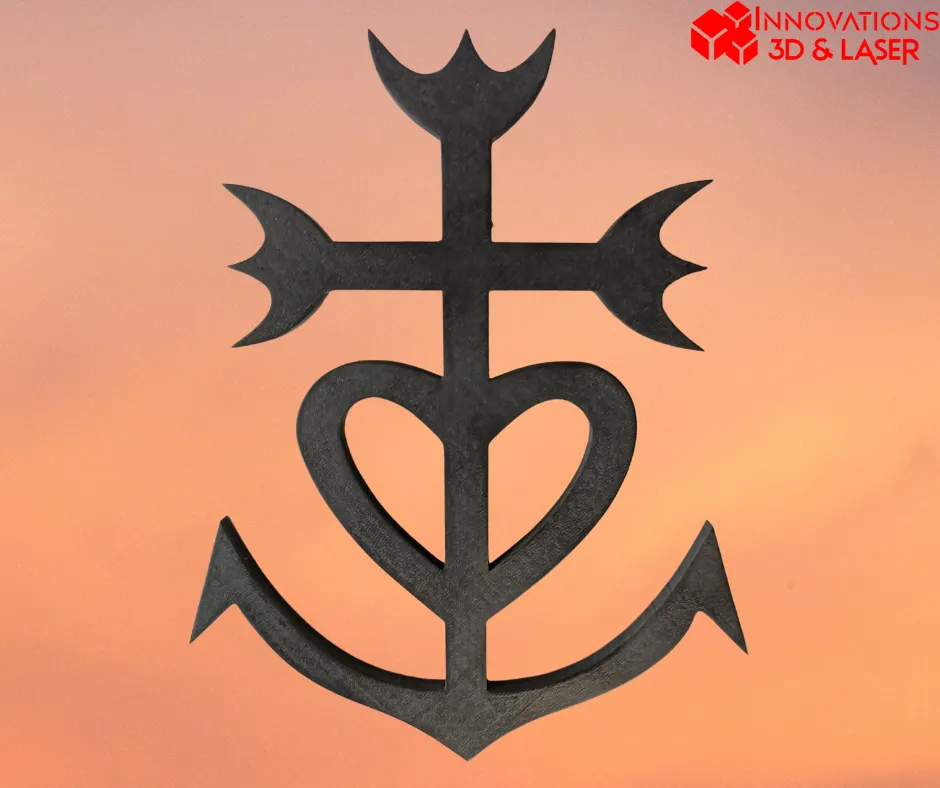 Authentisches Camargue-Kreuz - Traditionelle Dekoration