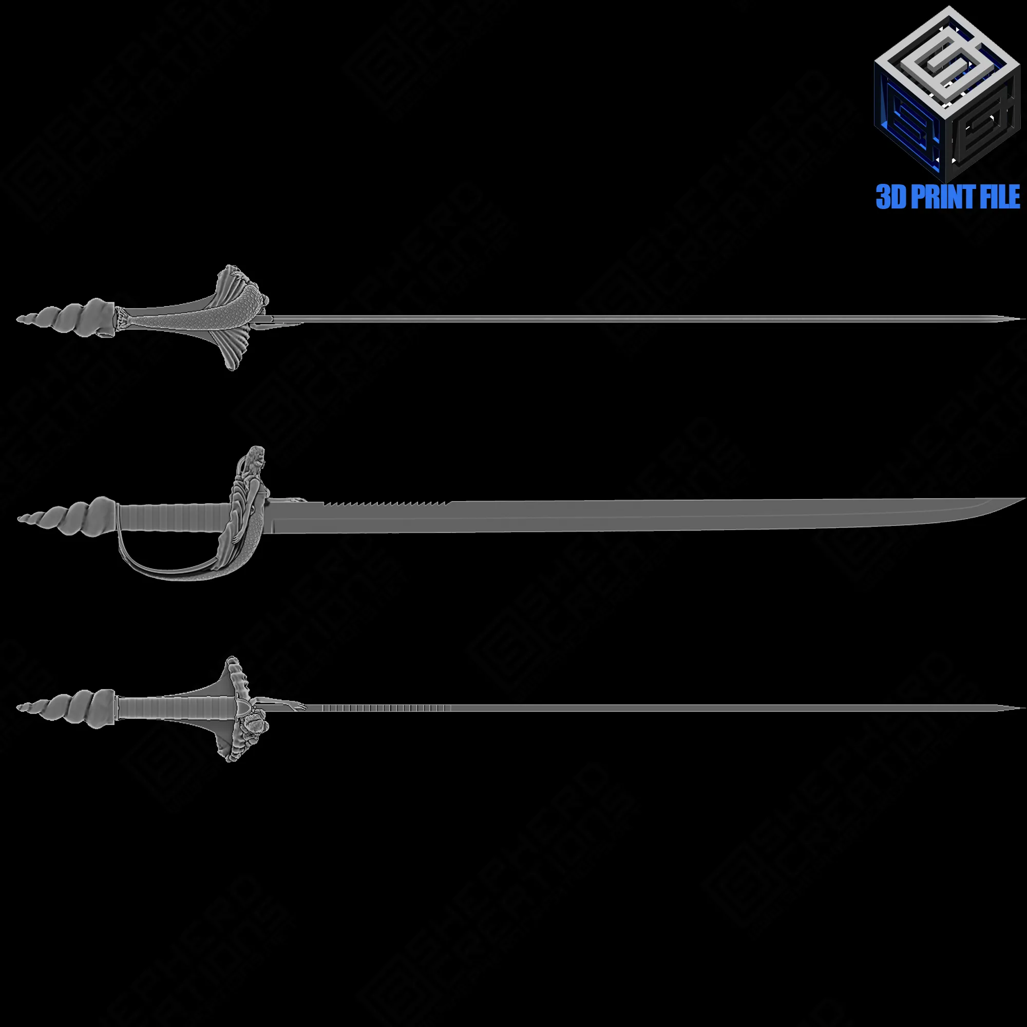 Mermaid Pirate Cutlass Sword