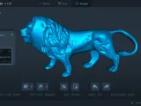 Low Poly Lion Statuette-3