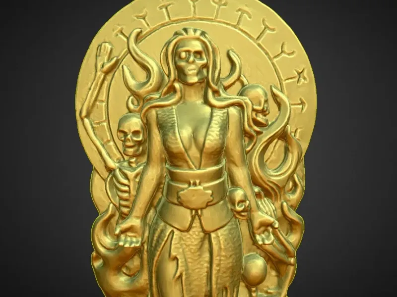 gods of asgard  statue HELA