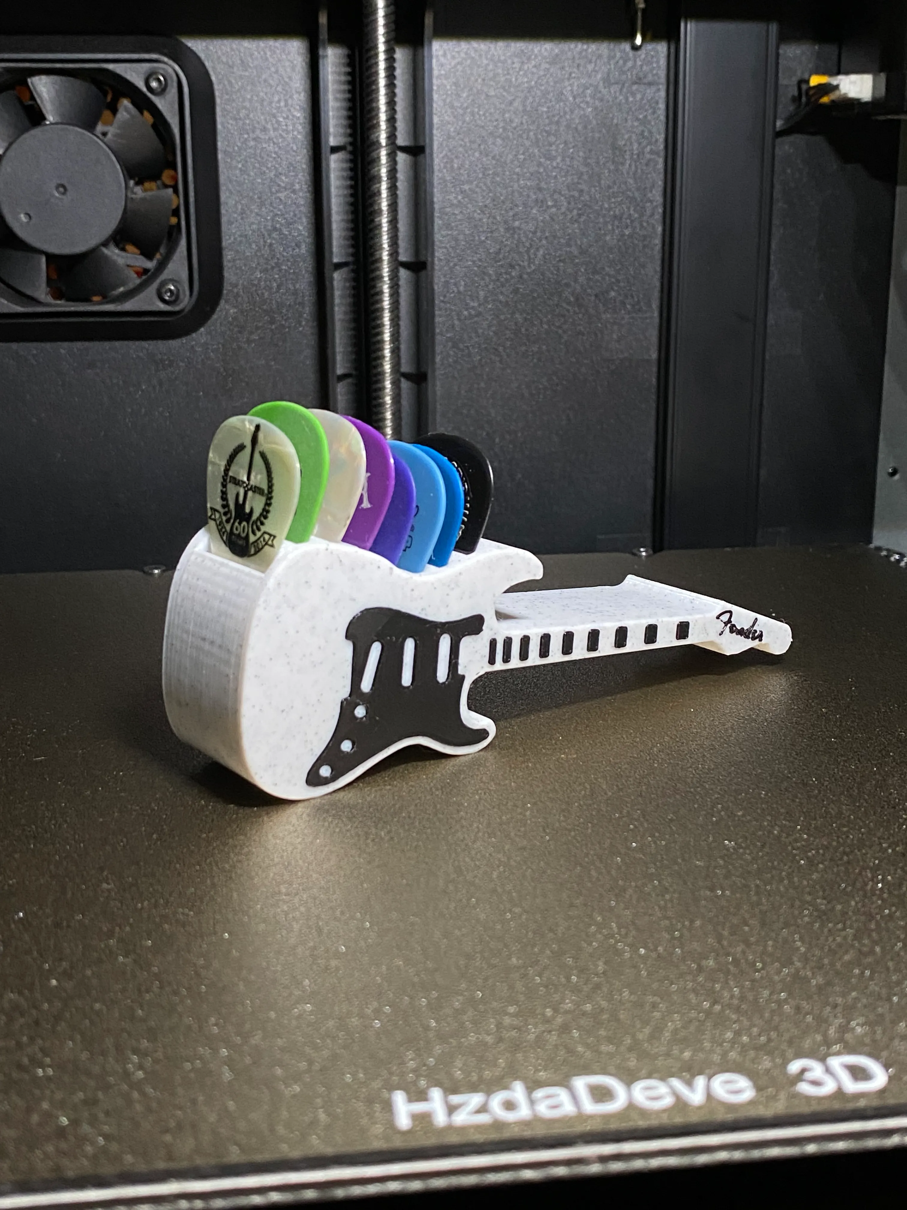 Guitar Pick Holder / Plectrum Holder - Fender Stratocaster