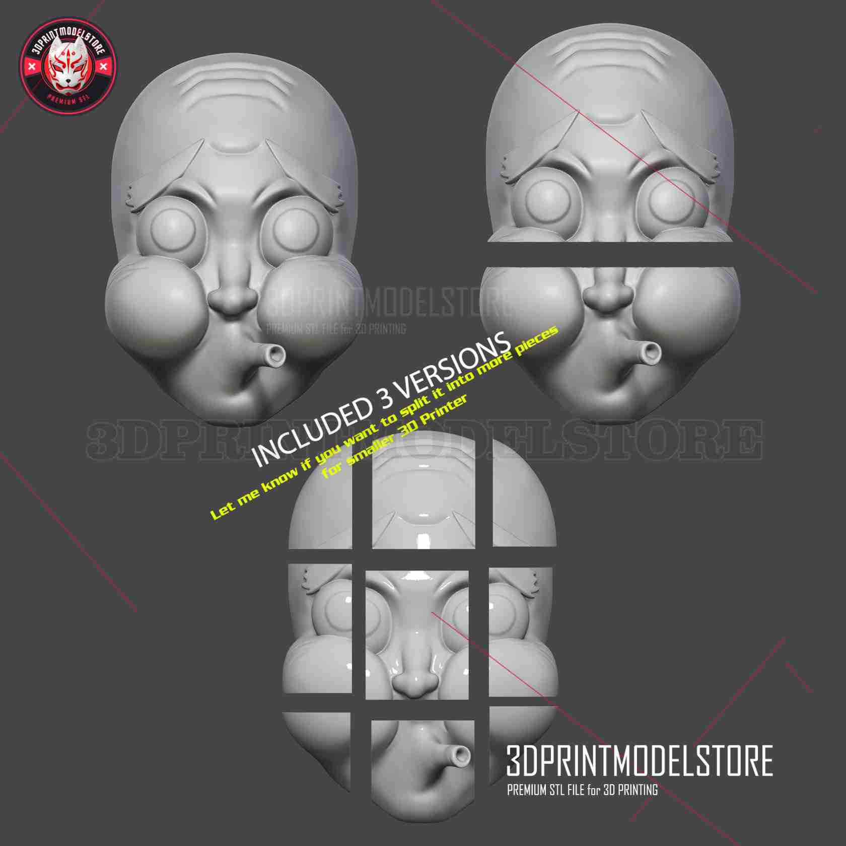 hotaru haganezuka hyotokko mask 3d print stl - kimetsu no yaiba