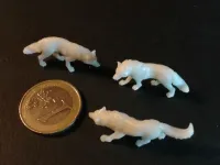 Wolf Pack - 3 Wolves - PRESUPPORTED - 32mm Scale-5