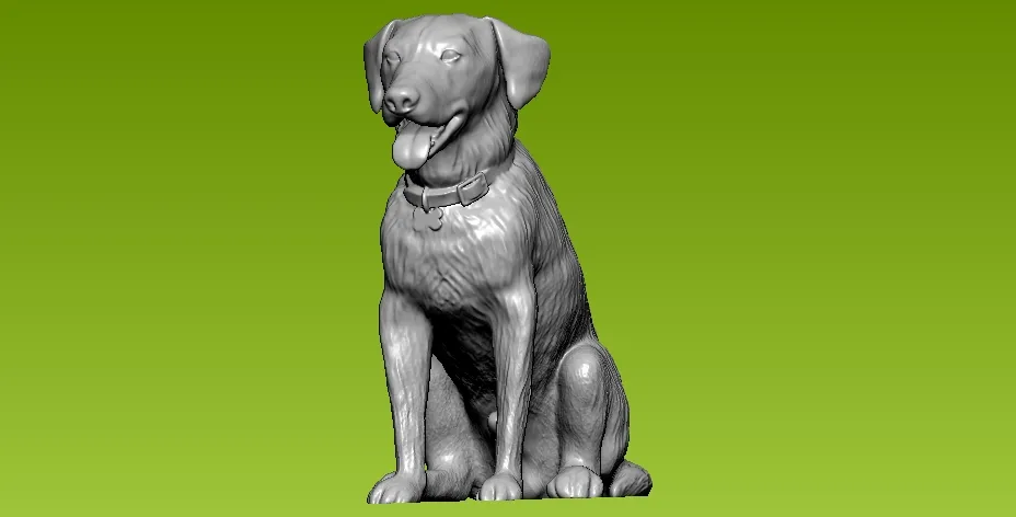 Charlie labrador Dog - Statue - 3D print