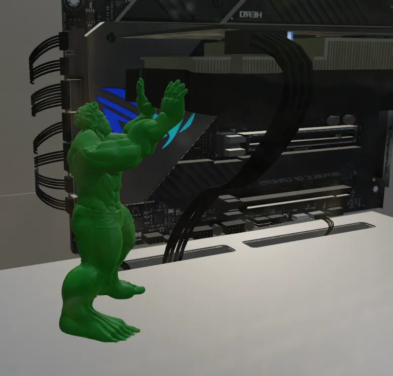 HULK GPU HALTERUNG - 3D DRUCK MODELL