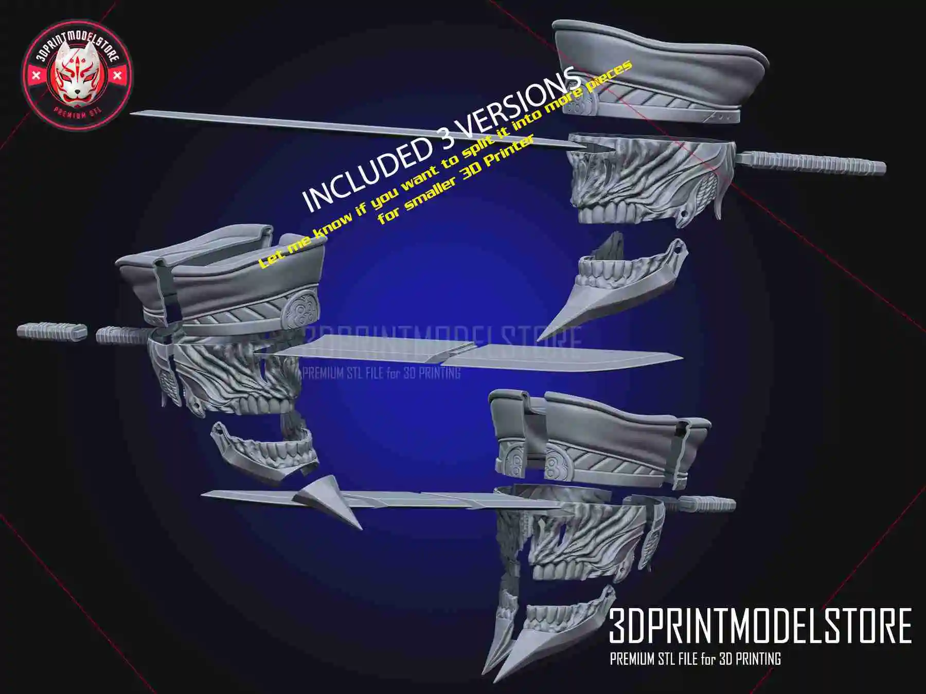 3D printable Katana Man Helmet - Chainsawman Cosplay • made with  Anycubic・Cults