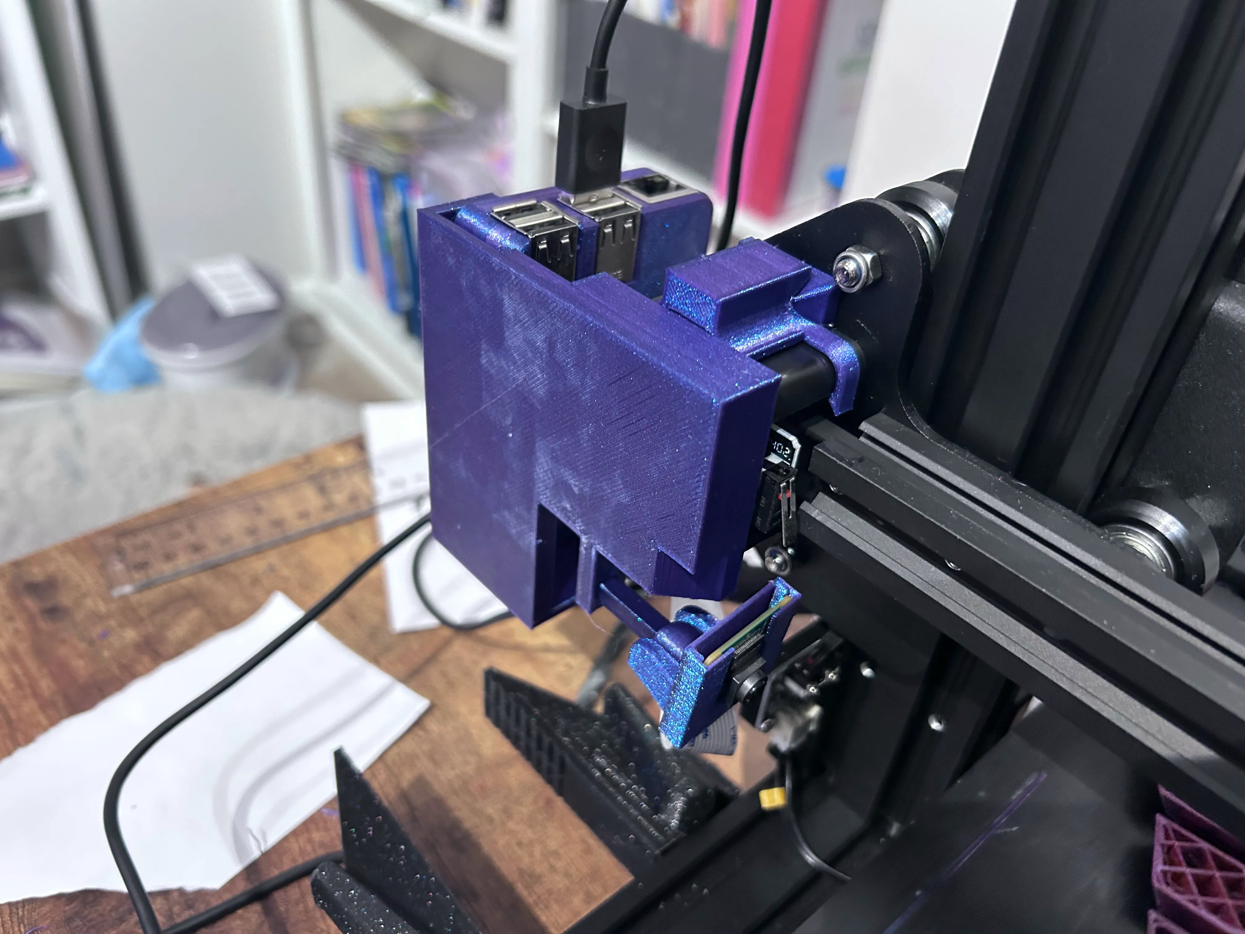Raspberry Pi 3 and Pi Camera X-Axis Mount on Ender 3