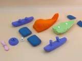 Chibi Seaplane with Rotating Propeller (See Images for Assembly)-3