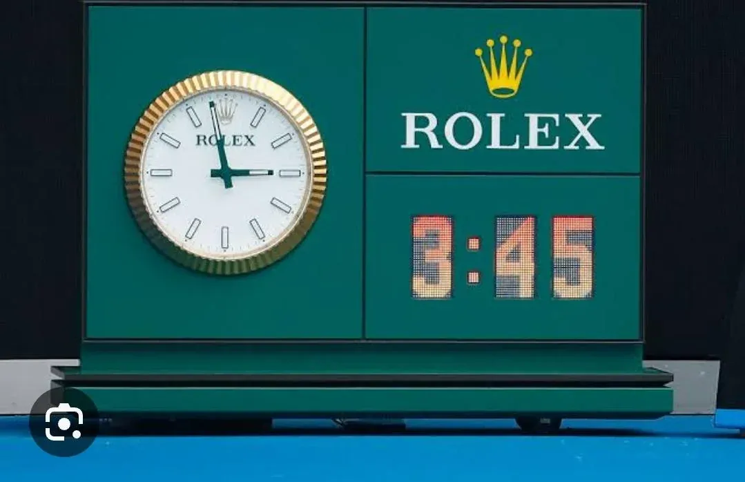 Rolex tennis wall clock