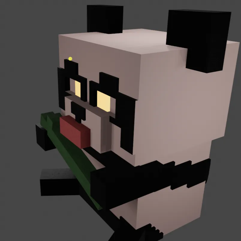 cute minecraft panda