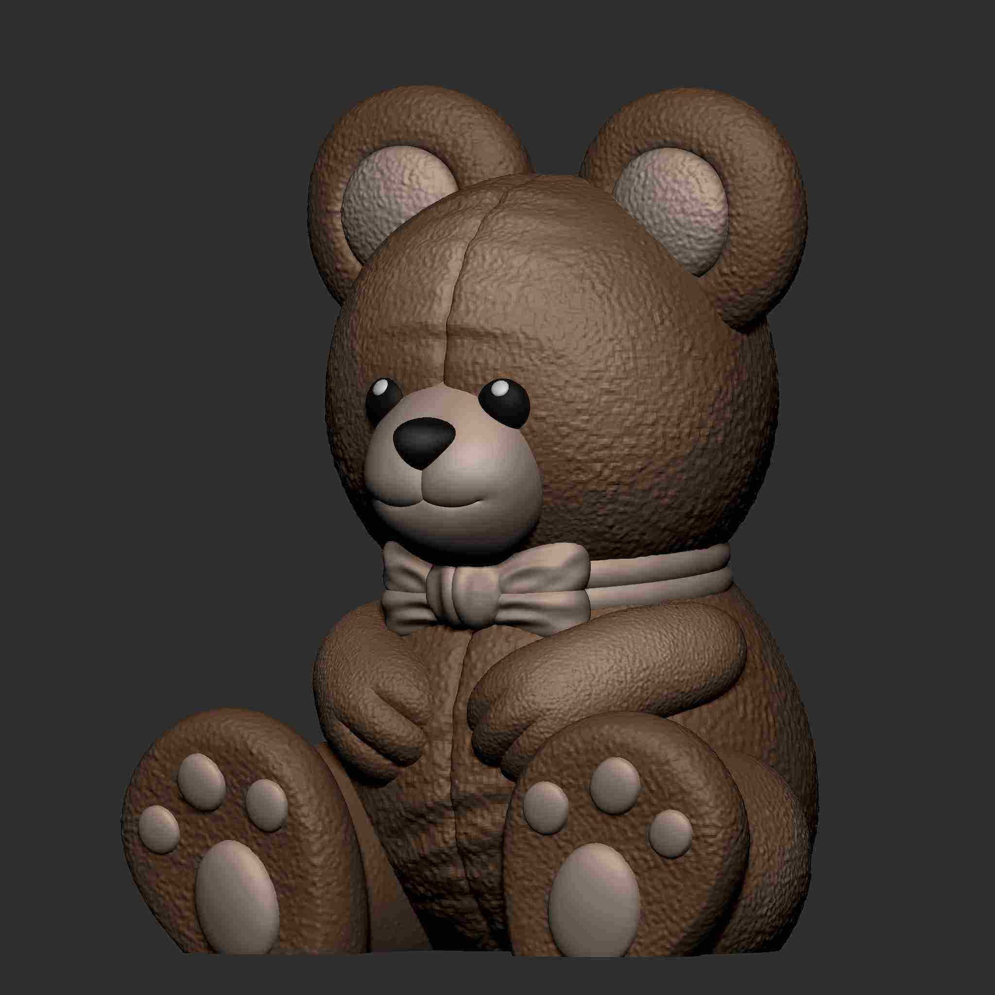 CUTE TEDDY (PRINT IN PLACE) | 3D models download | Creality Cloud