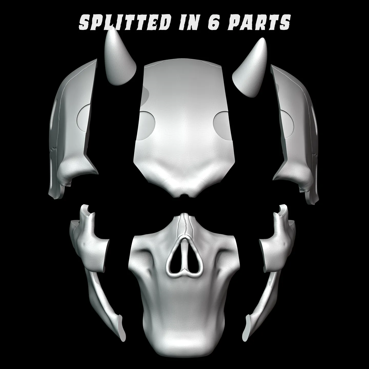 Mouthless Skull Mask 3D print model