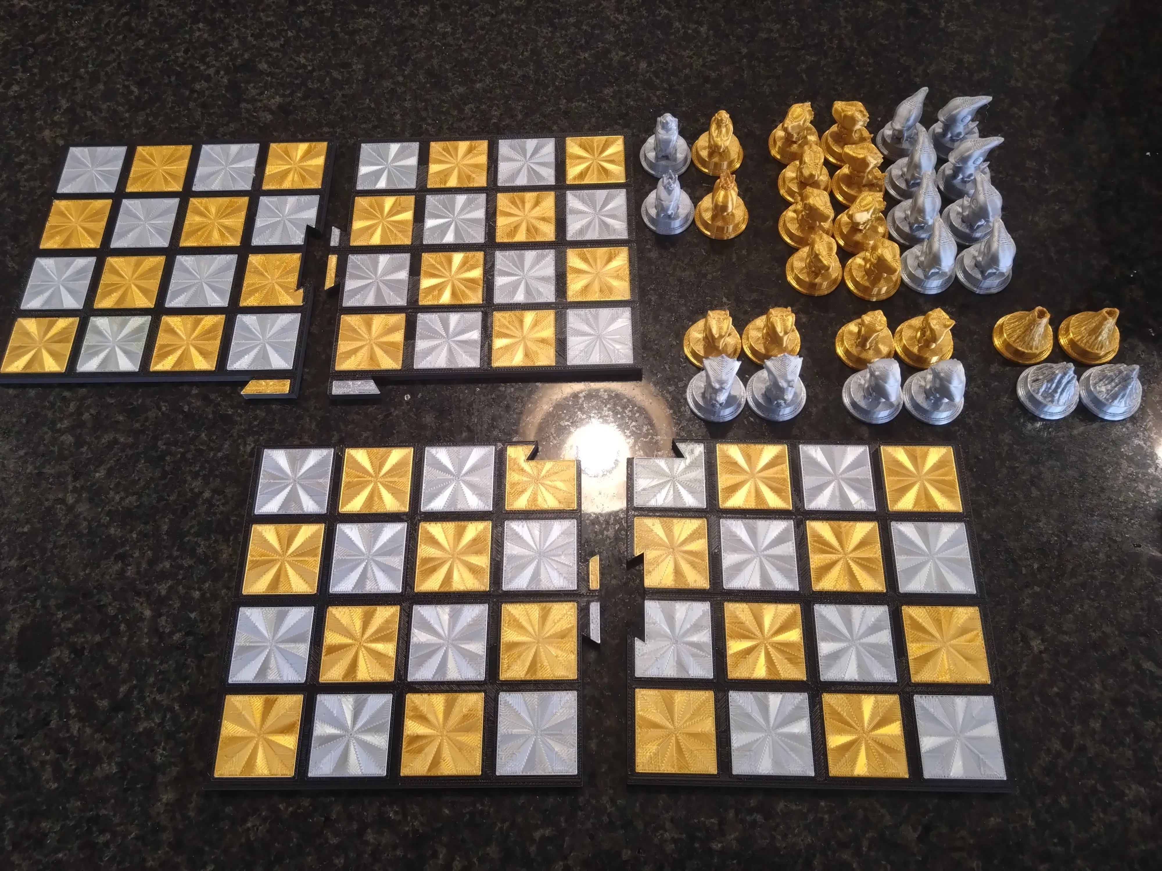 Portable Dinosaur-themed Chess Set