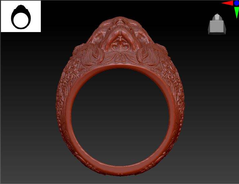 skull-ring | 3D models download | Creality Cloud