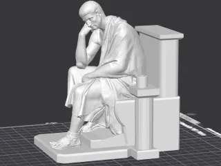 Philosopher on an ancient toilet - Kupos from Dupos
