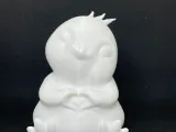ハートを持ったかわいいペンギン-1