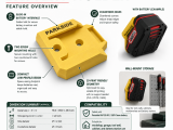 Parkside X20V Battery Holder Wall Mount - All Parkside Tools-8