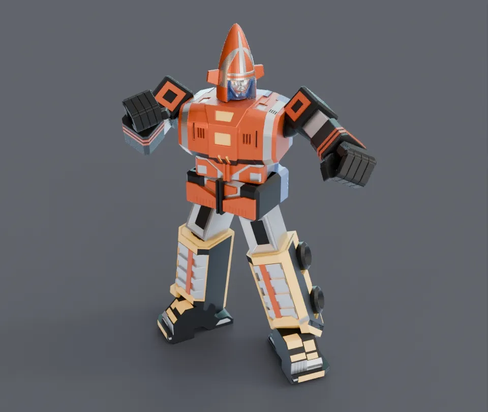 Super Sentai Goggle V Robo Statue Fan Art
