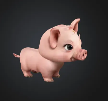 cute cartoon pig