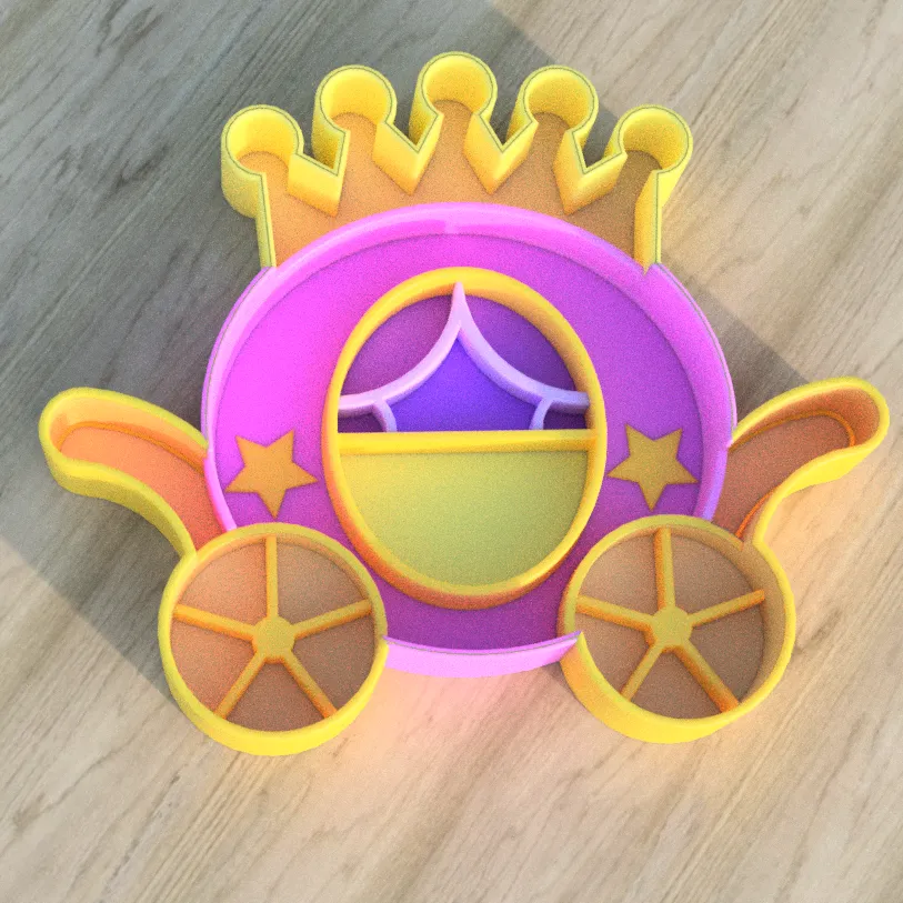 Princess theme: Carriage Sensory Play tray