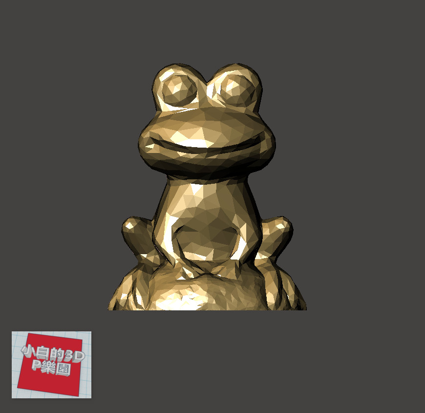 Low-Poly 3D Model - Frog 低面數- 青蛙