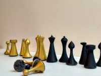 Modern Chess Set 3MFL – Sleek Minimal Pieces for 3D Printing-0