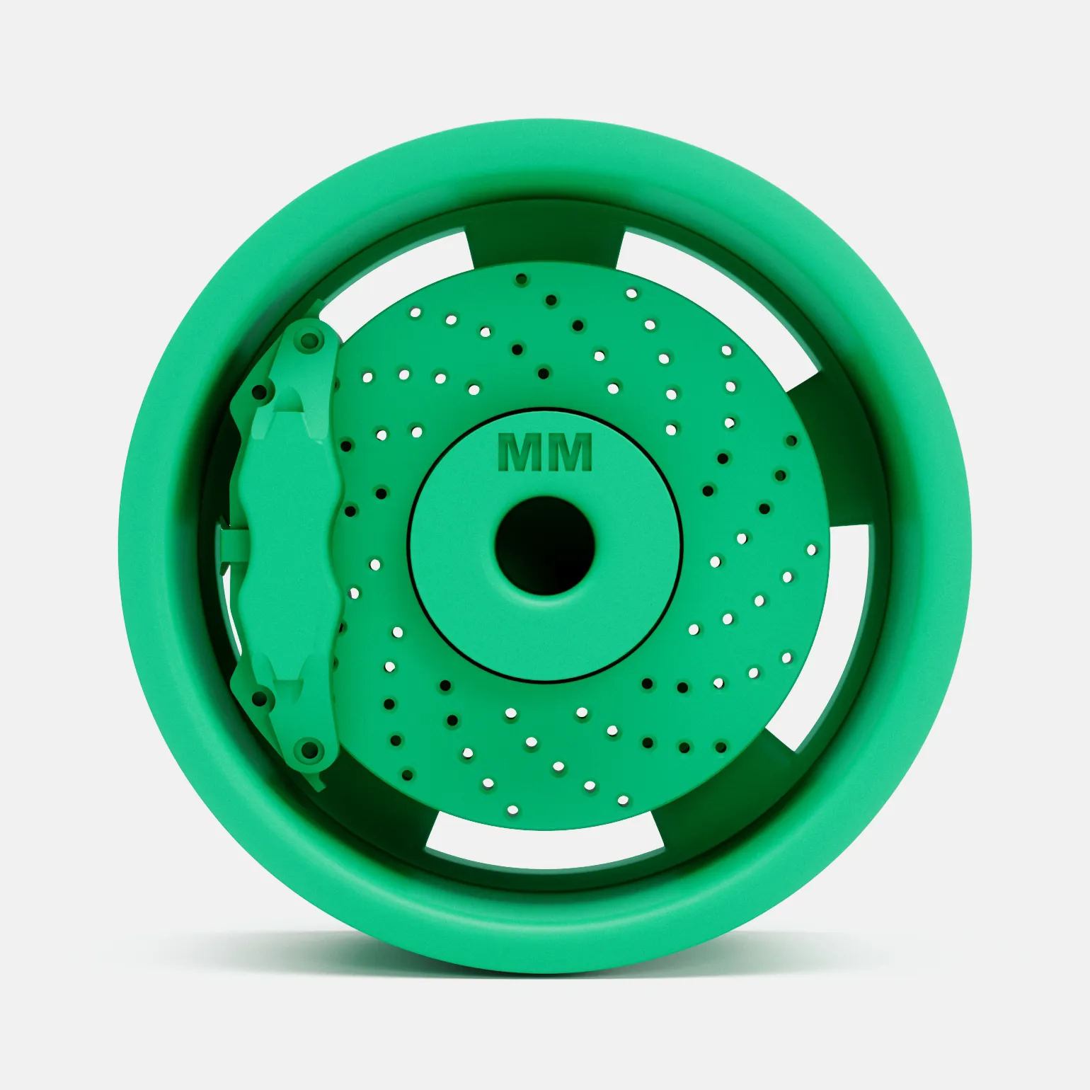 1/24 Scale, 15x7 Radir Tri Ribb Wheel and Brake